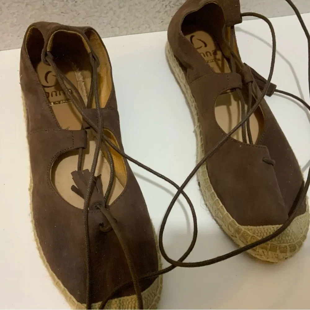 Kanna Espadrille Sandals Sz 38 Spain